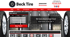 Desktop Screenshot of becktire.com